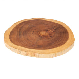 Vassoio Ovale di Presentazione Legno 406x203x19mm (1 Pezzi)