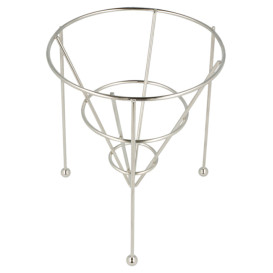Cesti di Presentazione Acciaio Impilabile Ø127x152mm (12 Pezzi)