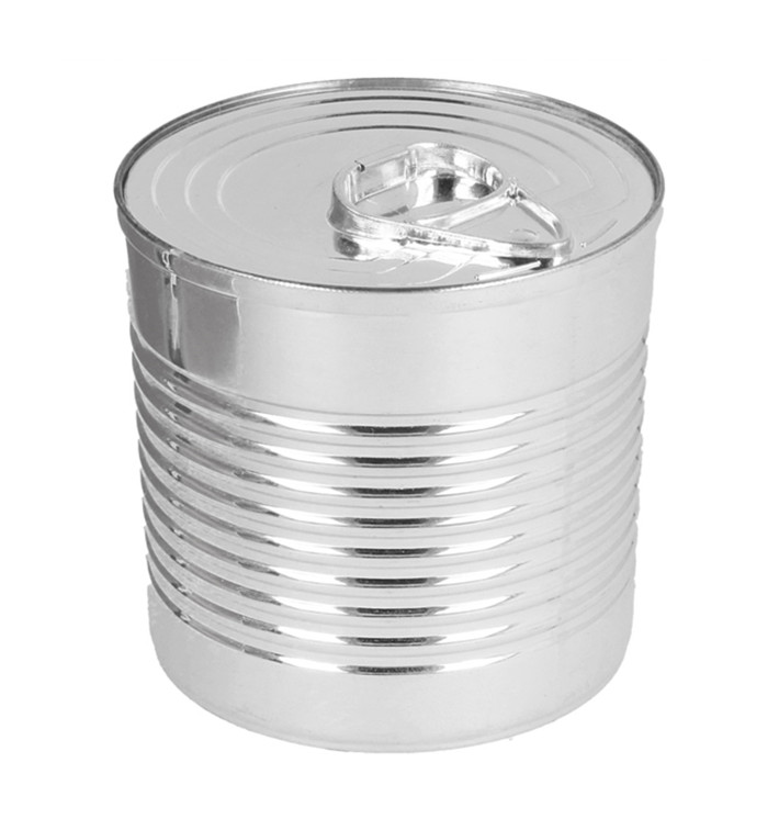 Scatola di Conserva Argento PS 220ml Ø7,4x7,3cm (20 Pezzi) Scatola di Conserva Argento PS 220ml Ø7,4x7,3cm (20 Pezzi)