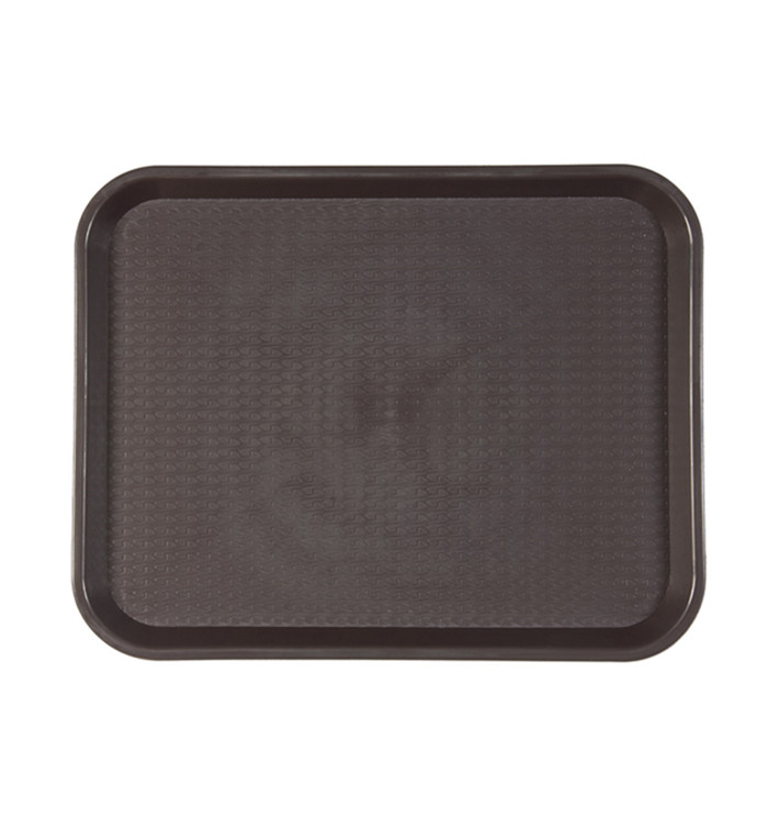 Vassoio Plastica Rigida Marrone 35,5x45,3cm (1 Pezzi) Vassoio Plastica Rigida Marrone 35,5x45,3cm (1 Pezzi)