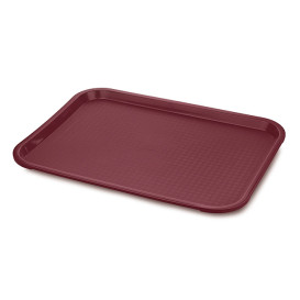 Vassoio Plastica Rigida Bordò 27,5x35,5cm (1 Pezzi)