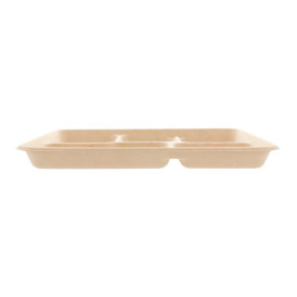 Vassoi Bio 5S di Canna da Zucchero 265x215x20mm (50 Pezzi)