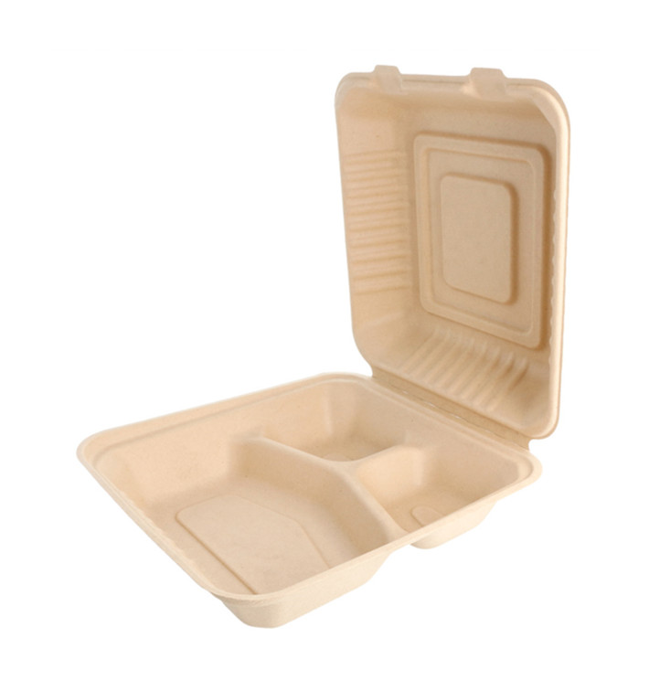 Contenitori Canna Zucchero 3S 20x20x7,5cm (200 Pezzi) Contenitori Canna Zucchero 3S 20x20x7,5cm (200 Pezzi)