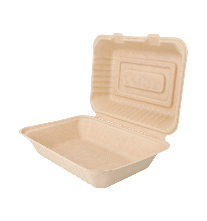 Contenitori Canna da Zucchero 225x165x64mm (200 Pezzi)