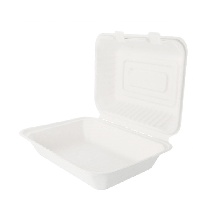 Contenitori Canna Zucchero Bianco 225x165x64mm (200 Pezzi) Contenitori Canna Zucchero Bianco 225x165x64mm (200 Pezzi)