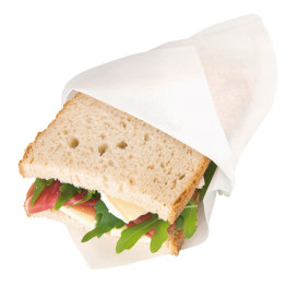 Sacchetto Carta Antigrasso Bianco 18x18,2cm (100 Pezzi)