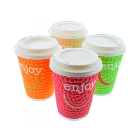 Bicchiere Carta 12 Oz/360ml "Enjoy" Ø9,0cm (34 Pezzi)
