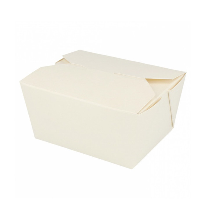 Contenitore di Cibo Bianco 11,3x9x6,4cm 780ml (50 Pezzi) Contenitore di Cibo Bianco 11,3x9x6,4cm 780ml (50 Pezzi)