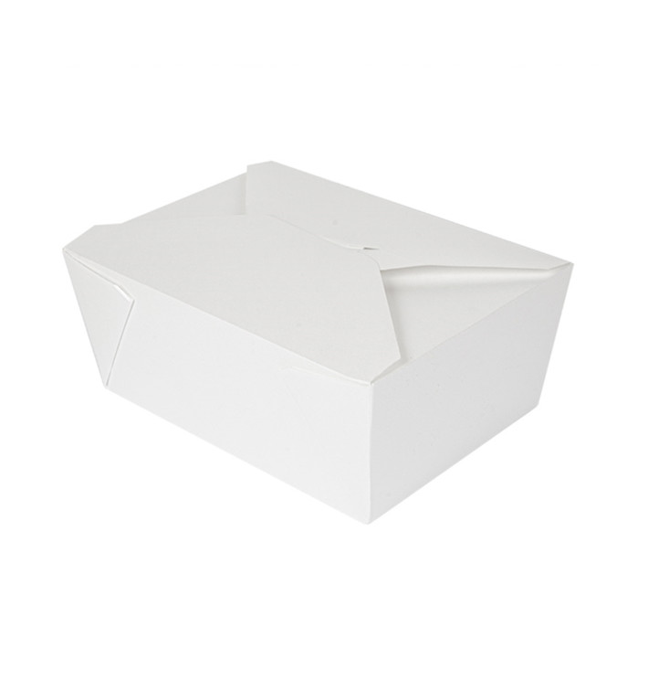 Contenitore di Cibo Bianco 19,7x14x9cm 2880ml (50 Pezzi) Contenitore di Cibo Bianco 19,7x14x9cm 2880ml (50 Pezzi)