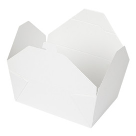 Contenitore di Cibo Bianco 19,7x14x9cm 2880ml (50 Pezzi)
