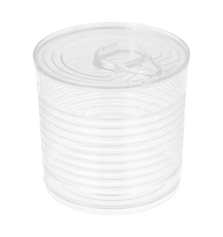 Scatola di Conserva Trasparente PS 220ml Ø7,4x7cm (20 Pezzi) Scatola di Conserva Trasparente PS 220ml Ø7,4x7cm (20 Pezzi)