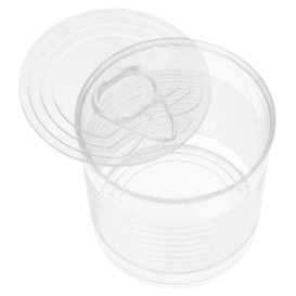 Scatola di Conserva Trasparente PS 220ml Ø7,4x7cm (20 Pezzi)