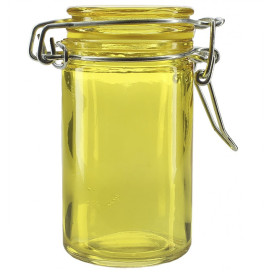 Barattolo di Vidrio Giallo 70ml Ø4,5x8cm (32 Pezzi)