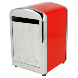 Dispenser Tovaglioli Miniservis Acciaio Rosso (1 Pezzi) 