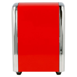 Dispenser Tovaglioli Miniservis Acciaio Rosso (1 Pezzi) 