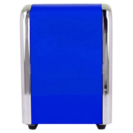 Dispenser Tovaglioli Miniservis Acciaio Blu (1 Pezzi) 