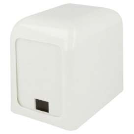 Dispenser Tovaglioli Miniservis Plastica Bianco 17x17cm (12 Pezzi) 