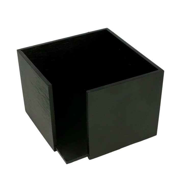 Portatovaglioli Cocktail Nero 13,5x13,5x10cm (12 Pezzi) Portatovaglioli Cocktail Nero 13,5x13,5x10cm (12 Pezzi)