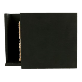  Portatovaglioli Cocktail Nero 13,5x13,5x10cm (1 Pezzi)