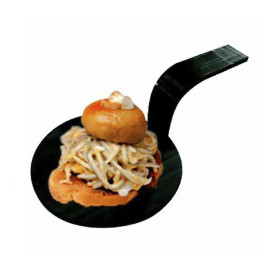 Mini Pala da Bambù Nera Tapas Ø5 cm (400 Pezzi)