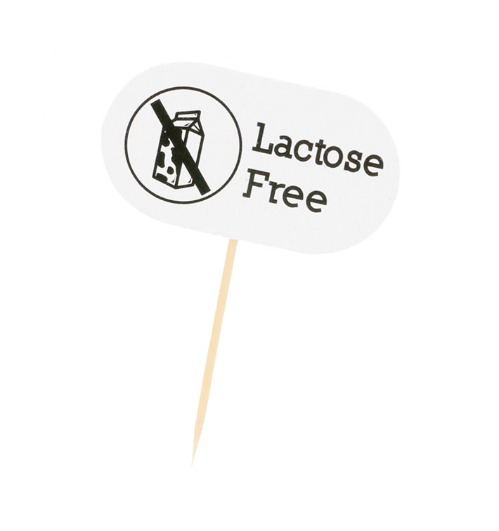 Stuzzicadenti Marcatore Lactose Free 8 cm (100 Pezzi)
