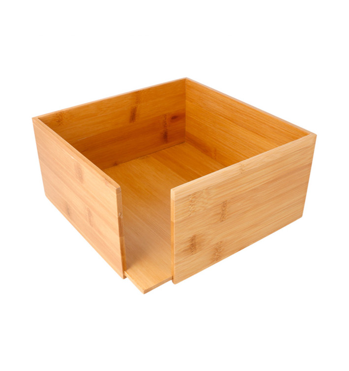 Portatovaglioli di Bambu 21x21x10cm (1 Pezzi) Portatovaglioli di Bambu 21x21x10cm (1 Pezzi)