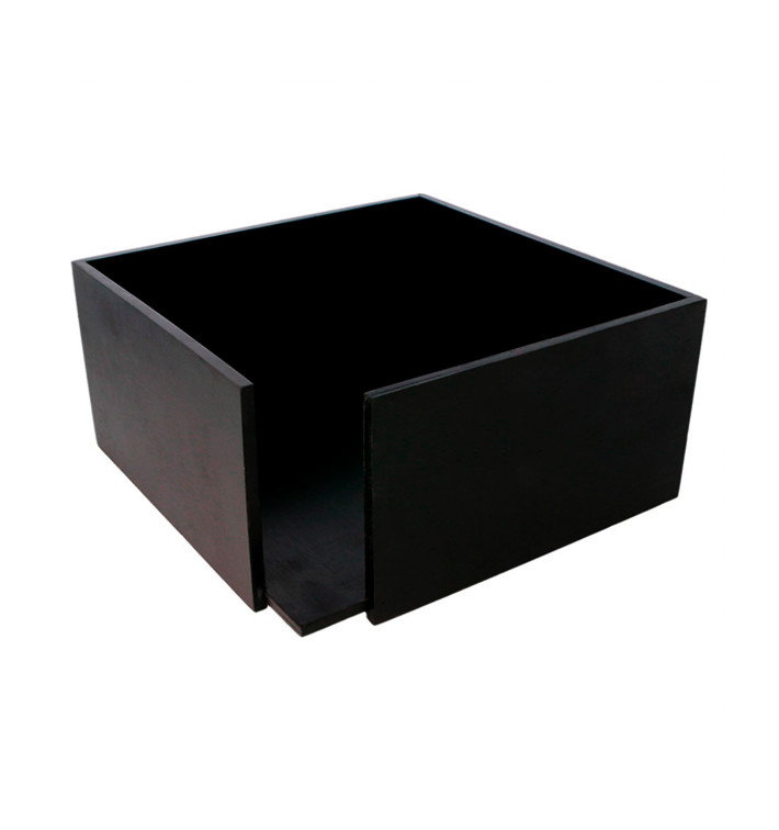 Portatovaglioli di Bambu Nero 21x21x10cm (1 Pezzi) Portatovaglioli di Bambu Nero 21x21x10cm (1 Pezzi)