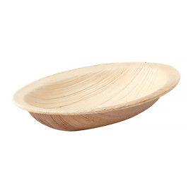 Ciotola Ovale di Foglia di Palma 9x6x1,5cm (25 Pezzi)