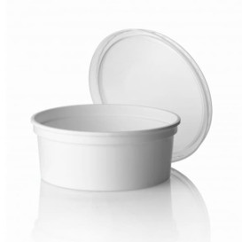 Coppette Plastico Bianca 350ml  Ø11,5cm (50 Pezzi)