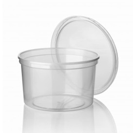 Coppette Plastico Trasparente 500ml  Ø11,5cm (50 Pezzi)