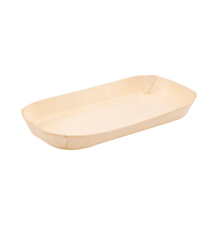 Vaschetta in Legno Rettangolare 14,5x7x1,3cm (50 Pezzi) Vaschetta in Legno Rettangolare 14,5x7x1,3cm (50 Pezzi)