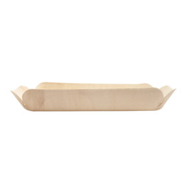 Vaschetta in Legno Rettangolare 23x11,5x3,4 cm (50 Pezzi)