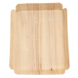 Vaschetta in Legno Rettangolare 15x11,5x1,5 cm (50 Pezzi)