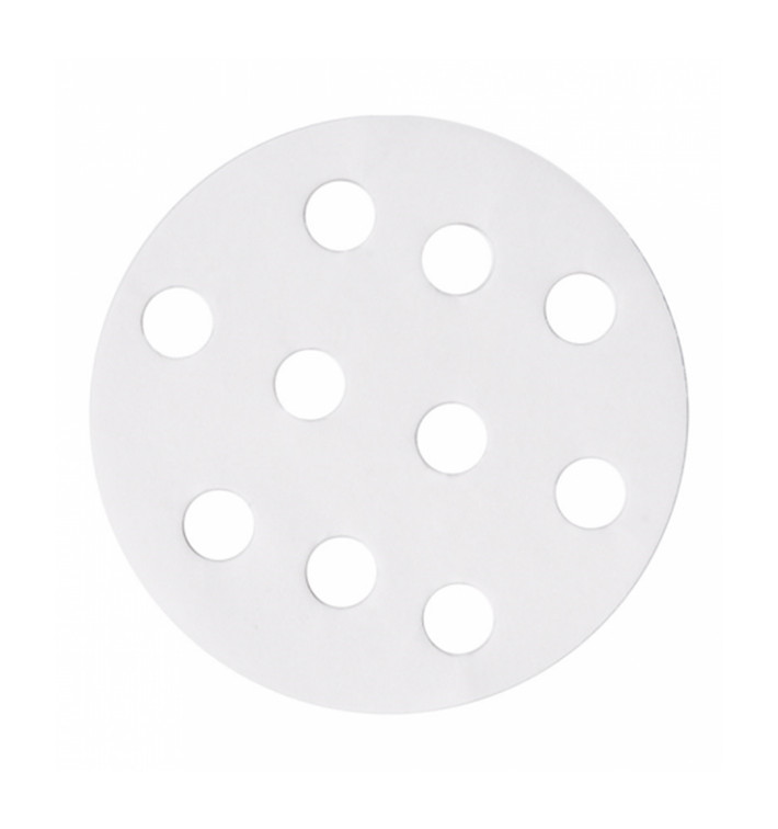 Carta Antigrasso Bianco per Cestello Cottura Ø8 cm (250 Pezzi) Carta Antigrasso Bianco per Cestello Cottura Ø8 cm (250 Pezzi)