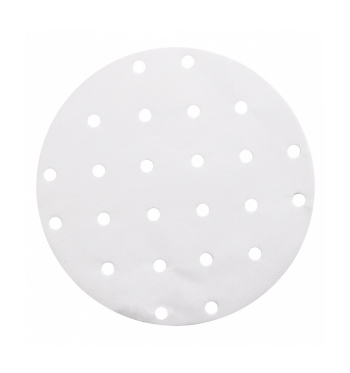 Carta Antigrasso Bianco per Cestello Cottura Ø20 cm (250 Pezzi) Carta Antigrasso Bianco per Cestello Cottura Ø20 cm (250 Pezzi)