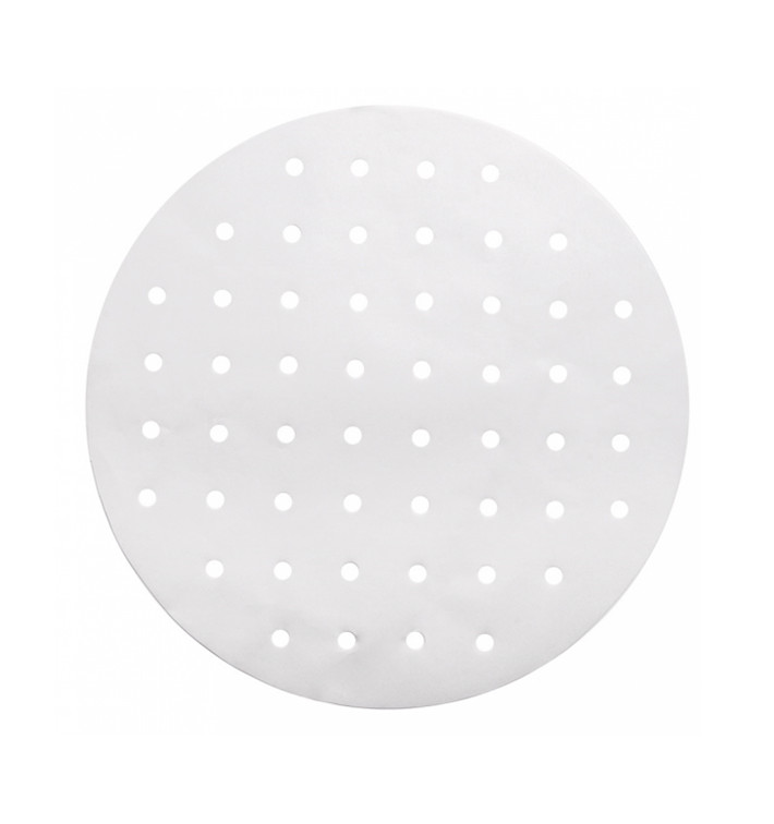 Carta Antigrasso Bianco per Cestello Cottura Ø30 cm (250 Pezzi) Carta Antigrasso Bianco per Cestello Cottura Ø30 cm (250 Pezzi)