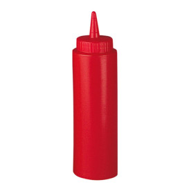 Dosatore per Salse Plastico Rosso 240ml (6 Pezzi)