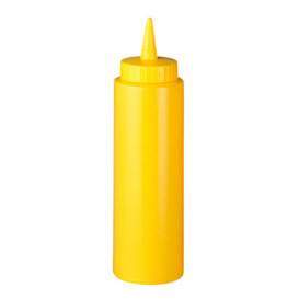 Dosatore per Salse Plastico Giallo 240ml (72 Pezzi)