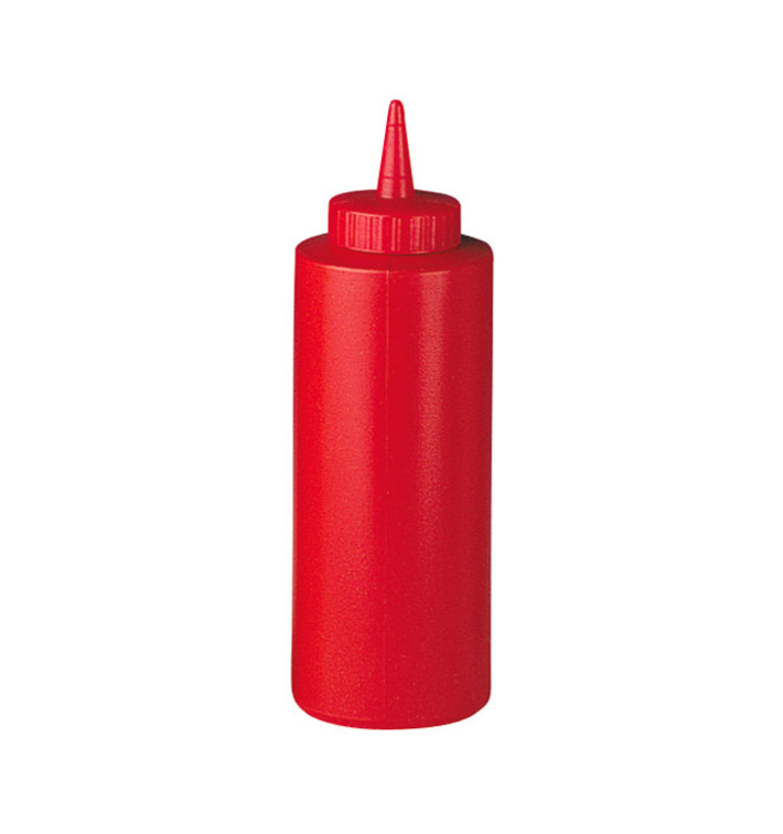 Dosatore per Salse Plastico Rosso 360ml (72 Pezzi) Dosatore per Salse Plastico Rosso 360ml (72 Pezzi)