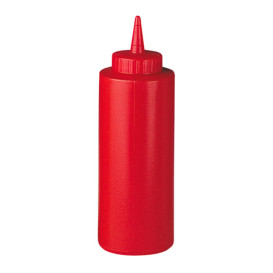 Dosatore per Salse Plastico Rosso 360ml (6 Pezzi)