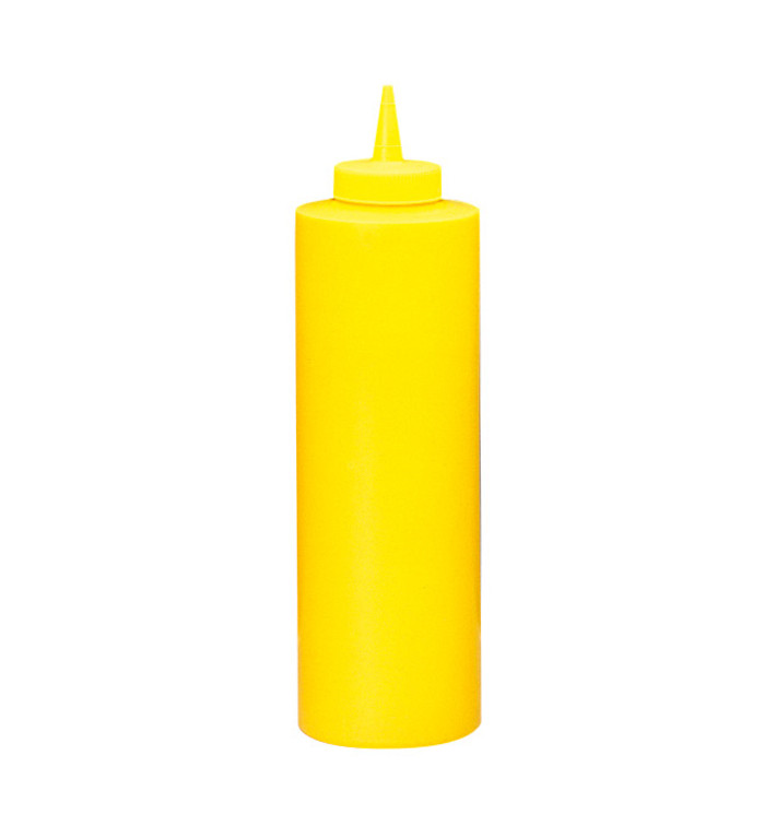 Dosatore per Salse Plastico Giallo 720ml (6 Pezzi) Dosatore per Salse Plastico Giallo 720ml (6 Pezzi)