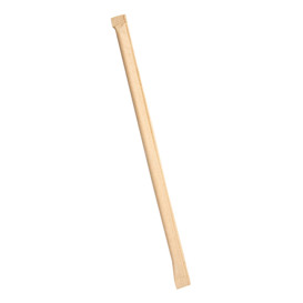 Cannuccia Dritta Carta Naturale Imbustato Kraft Ø6mm 21cm (250 Pezzi)