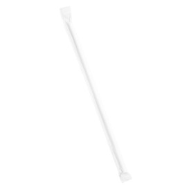 Cannuccia Dritta Carta Bianco Imbustato Bianco Ø6mm 21cm (6000 Pezzi)