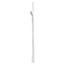 Cannuccia Dritta Carta Bianco Imbustato Bianco Ø6mm 21cm (6000 Pezzi)