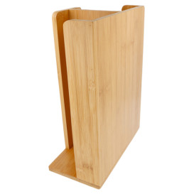 Distributore di bicchieri e Coperchio di Bambù 23x12x30cm (1 Pezzo)
