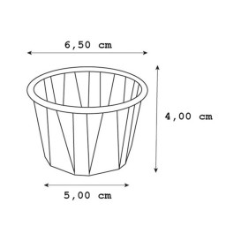 Contenitori di Carta Plisato Kraft di 120ml (5000 Pezzi)