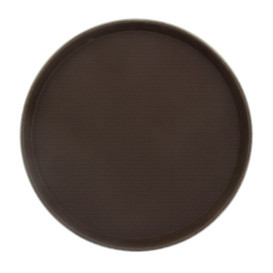 Vassoio PP Rotondo Antitrascinante Marrone Ø40,0cm (1 Pezzi)
