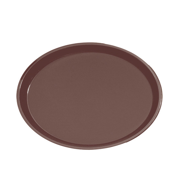 Vassoio PP Ovale Antitrascinante Marrone 67,0x55,5cm (1 Pezzi) Vassoio PP Ovale Antitrascinante Marrone 67,0x55,5cm (1 Pezzi)