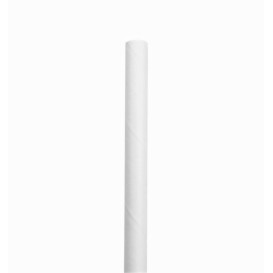 Cannuccia Dritta di Carta Bianco Ø6mm 20cm (250 Pezzi)