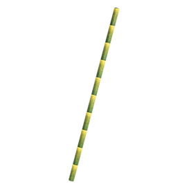 Cannuccia Dritta di Carta bamboo Ø6mm 21cm (250 Pezzi)